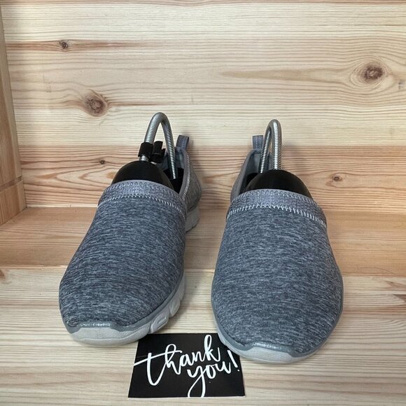 Skechers Air Cooled Memory Foam SN 23436 Slip On Grey Shoes - Picture 4 of 9